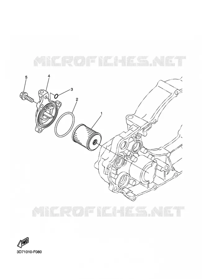 FILTRE A HUILE Yamaha MOTO 250 2011 WR-R  WR250R