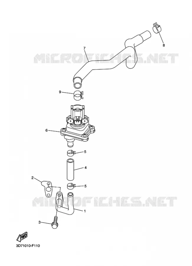 SYSTÈME D'ADMISSION D'AIR AIS Yamaha MOTO 250 2011 WR-R  WR250R