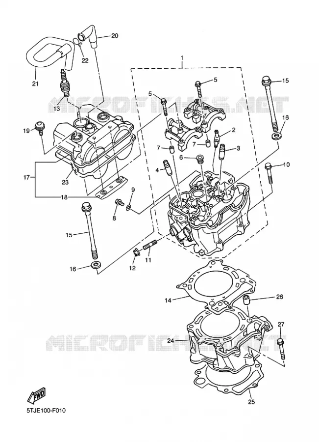 CYLINDRE Yamaha MOTO 450 2011 WRF  WR450F