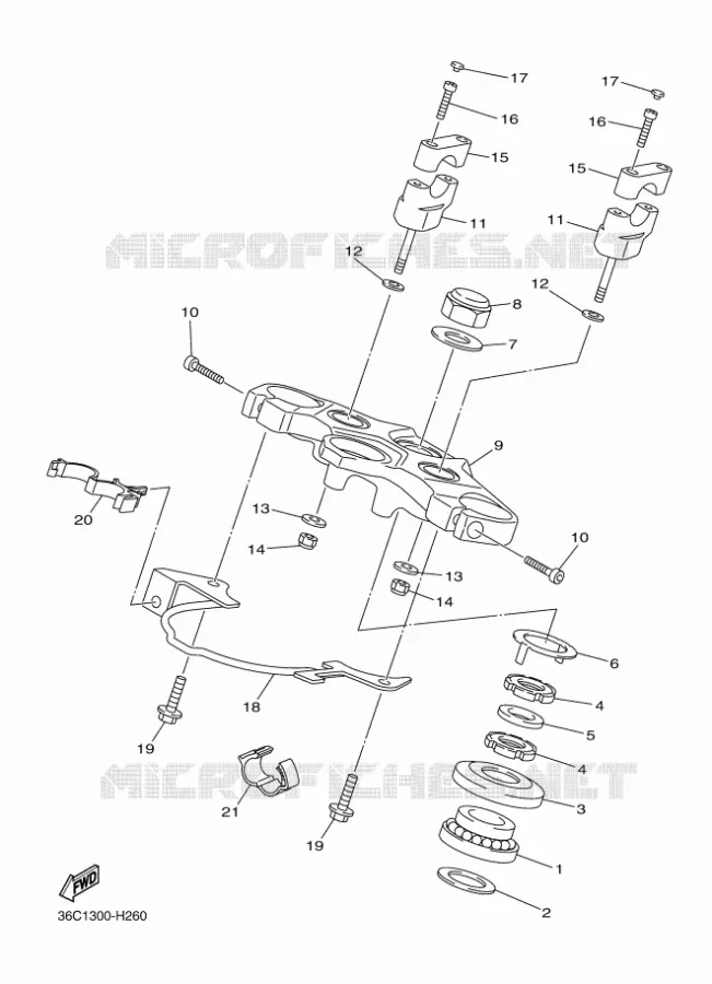 DIRECTION Yamaha MOTO 600 2011 XJ6  XJ6F