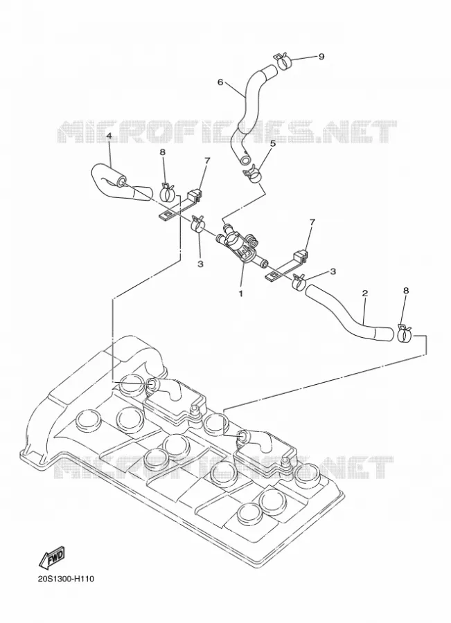 SYSTÈME D'ADMISSION D'AIR AIS Yamaha MOTO 600 2011 XJ6  XJ6F