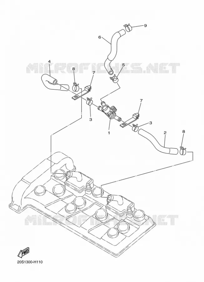 SYSTÈME D'ADMISSION D'AIR AIS Yamaha MOTO 600 2011 XJ6  XJ6N