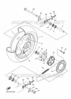 ROUE ARRIERE  600 yamaha-moto 2011 XJ6 20S1300-H320