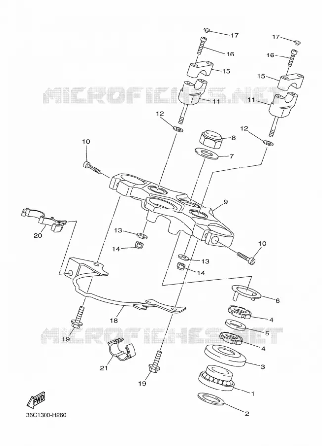 DIRECTION Yamaha MOTO 600 2011 XJ6  XJ6SA