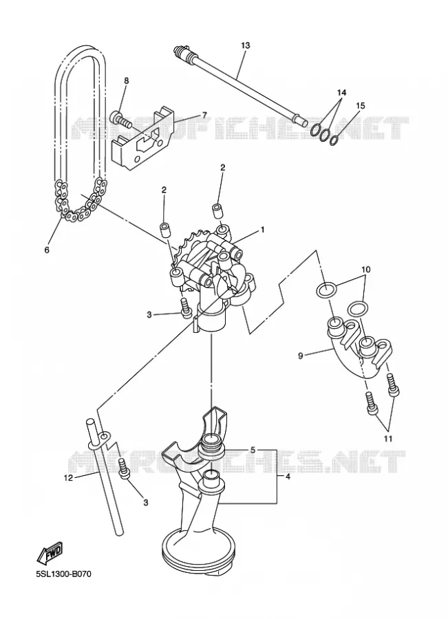POMPE A HUILE Yamaha MOTO 600 2011 XJ6  XJ6SA
