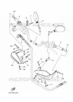 GUIDON ET CABLES pour Yamaha XT1200Z de 2011