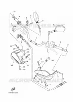 GUIDON ET CABLES pour Yamaha XT1200Z de 2011