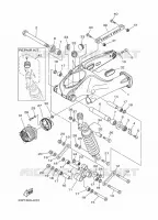 BRAS OSCILLANT / AMORTISSEUR pour Yamaha XT1200Z de 2011