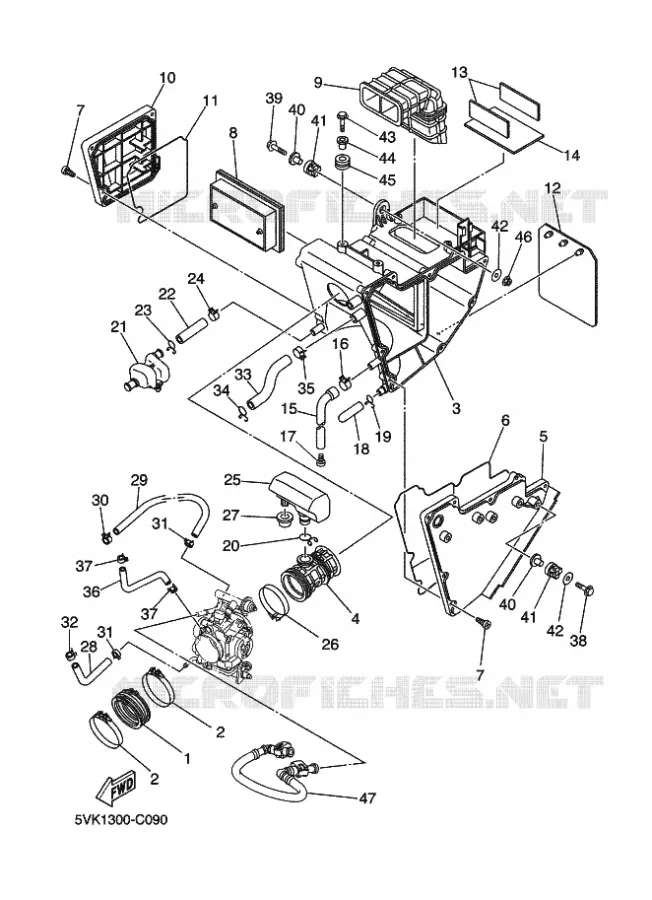 ADMISSION Yamaha MOTO 660 2011 XTX  XT660X