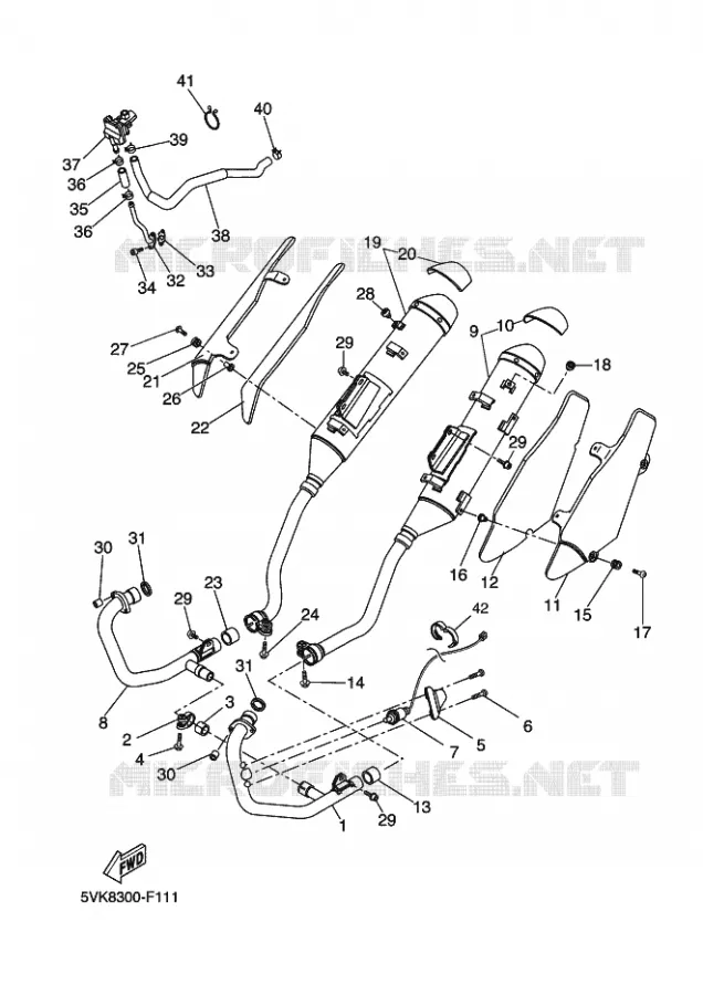 ECHAPPEMENT Yamaha MOTO 660 2011 XTX  XT660X