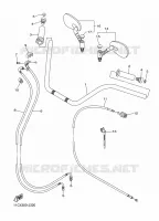 GUIDON ET CABLES pour Yamaha XVS1300A de 2011