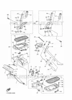 SUPPORT / REPOSE PIEDS pour Yamaha XVS1300A de 2011