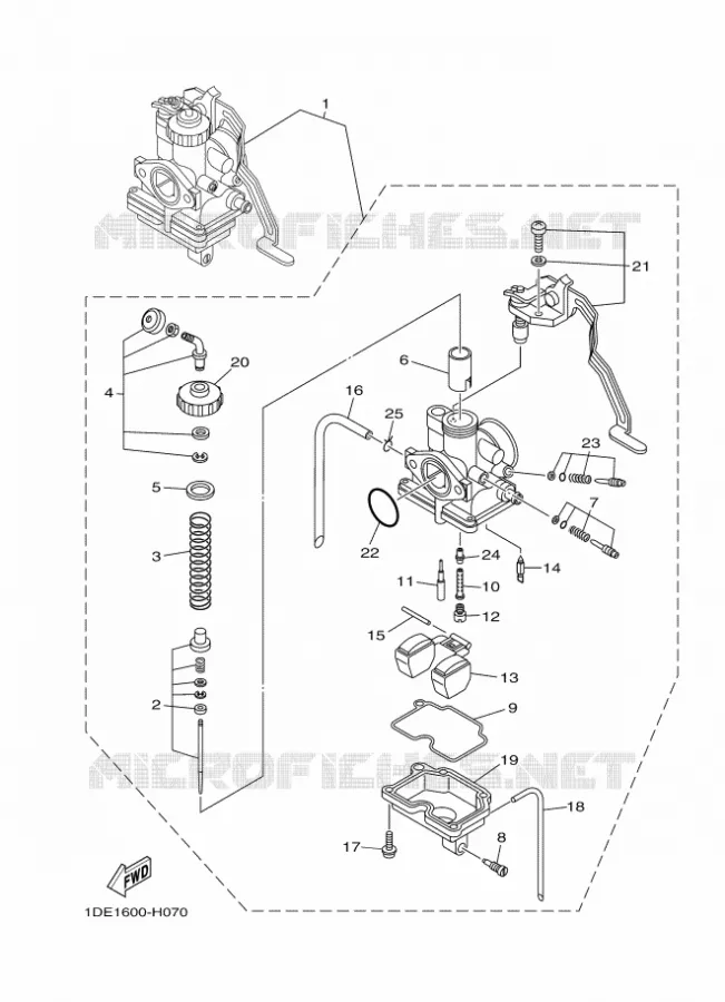 CARBURATEUR Yamaha MOTO 110 2011 Autres modeles  YD110S CRUX