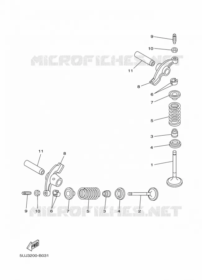 SOUPAPE Yamaha MOTO 110 2011 Autres modeles  YD110S CRUX