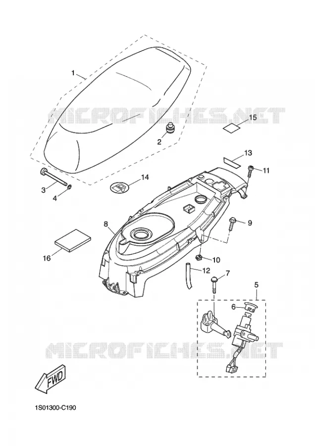SELLE Yamaha SCOOTER 50 2011 STUNT NAKED  EW50N STUNT NAKED