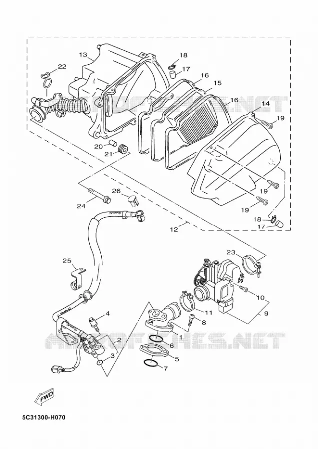 ADMISSION Yamaha SCOOTER 50 2011 NEOS 4T  YN50F NEO'S
