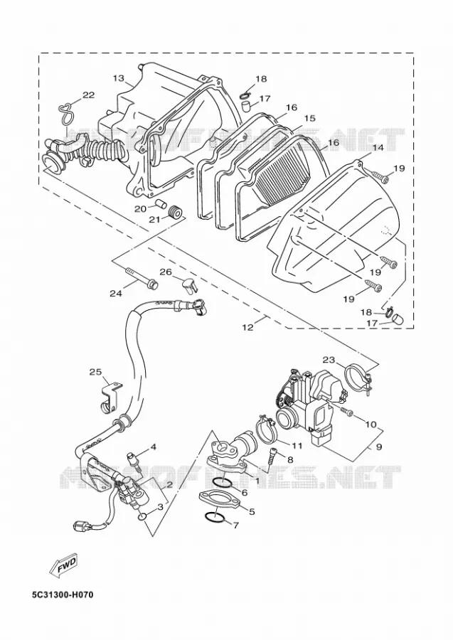 ADMISSION Yamaha SCOOTER 50 2011 OVETTO 4T UBS  YN50F OVETTO 50 4ST UBS