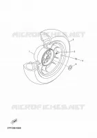 ROUE ARRIERE pour Yamaha YP125R de 2011