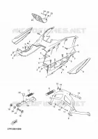 SUPPORT / REPOSE PIEDS pour Yamaha YP125R de 2011