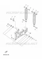 BRAS OSCILLANT / AMORTISSEUR pour Yamaha YP125R de 2011