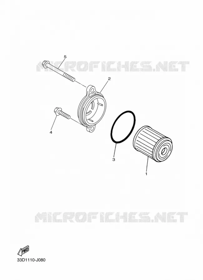 FILTRE A HUILE Yamaha MOTO 450 2011 YZF  YZ450F