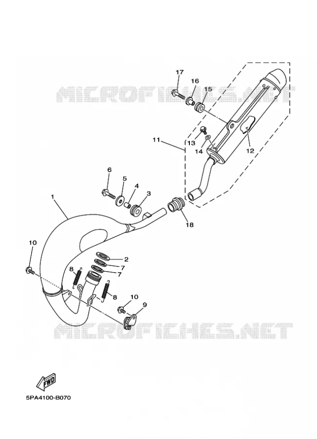 ECHAPPEMENT Yamaha MOTO 85 2011 YZ  YZ85