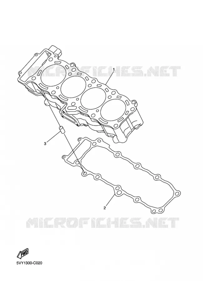 CYLINDRE Yamaha MOTO 1000 2012 FZ1 ABS  FZ1-NA
