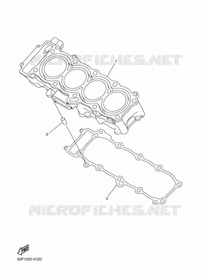 CYLINDRE Yamaha MOTO 800 2012 FZ8 ABS  FZ8-NA