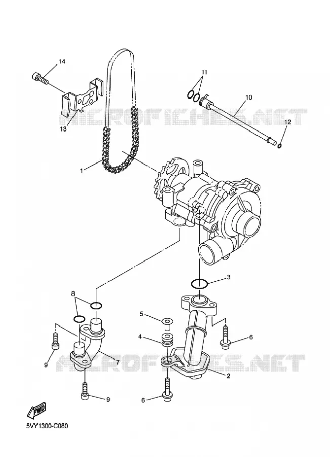 POMPE A HUILE Yamaha MOTO 800 2012 FAZER  FZ8-S