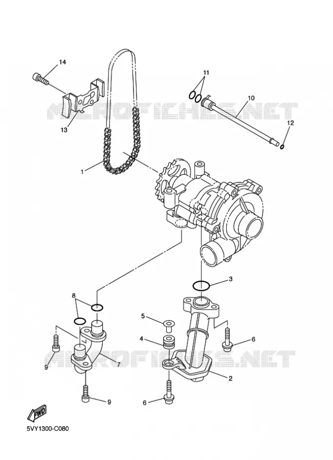 POMPE A HUILE Yamaha MOTO 800 2012 FAZER  FZ8-S