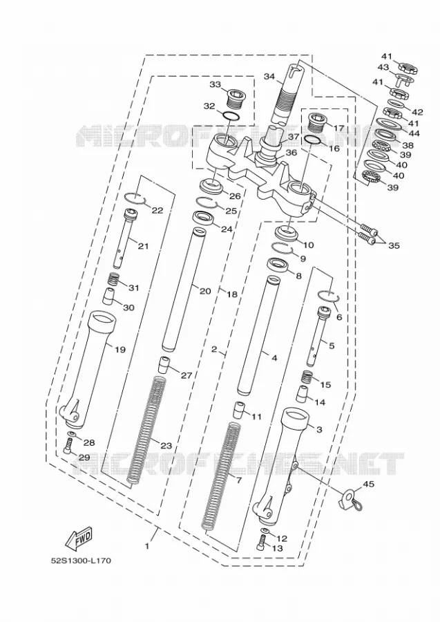 FOURCHE Yamaha SCOOTER 125 2012 OCEO  HW125 OCEO