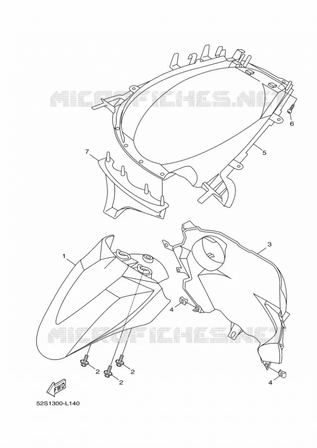 GARDE BOUE Yamaha SCOOTER 125 2012 OCEO  HW125 OCEO