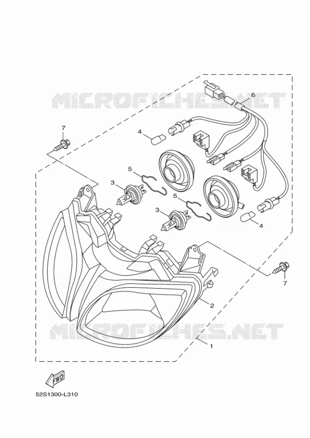 PHARE  Yamaha SCOOTER 150 2012 XENTER  HW151