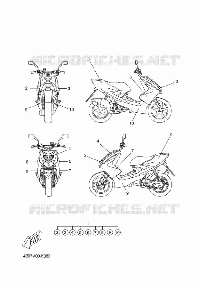 EMBLEME Yamaha SCOOTER 50 2012 NITRO NAKED  YQ50L NITRO NAKED