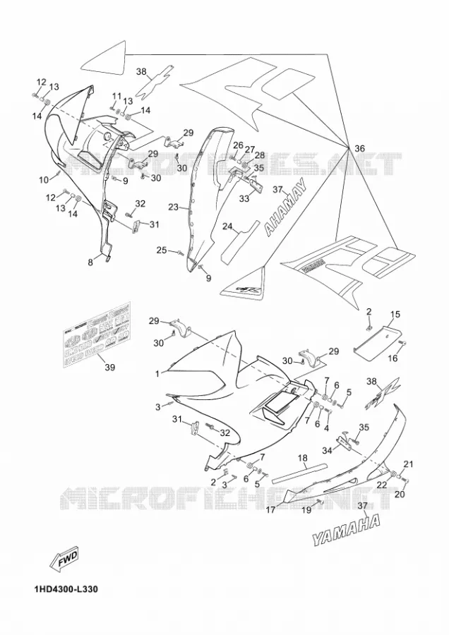 CARENAGES 2 Yamaha MOTO 50 2012 TZR WGP 50TH  TZR50 TZR 50 WGP50