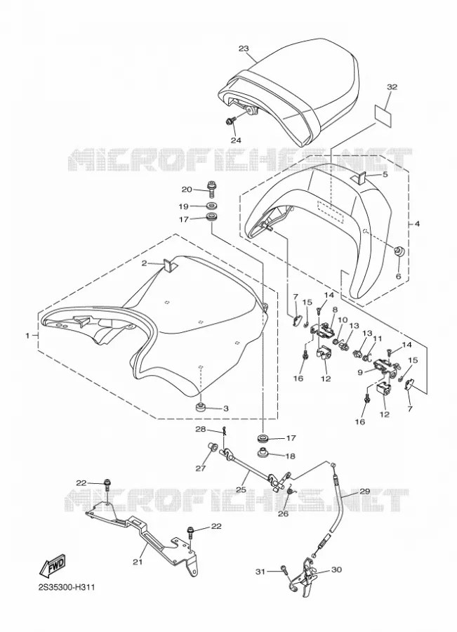 SELLE Yamaha MOTO 1700 2012 VMAX  VMX17