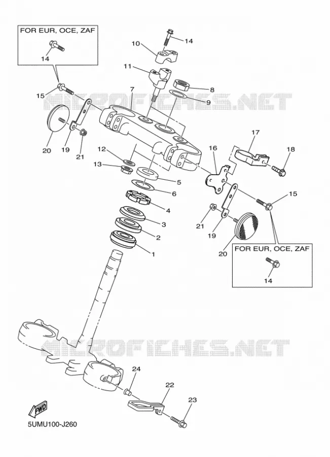DIRECTION Yamaha MOTO 250 2012 WRF  WR250F