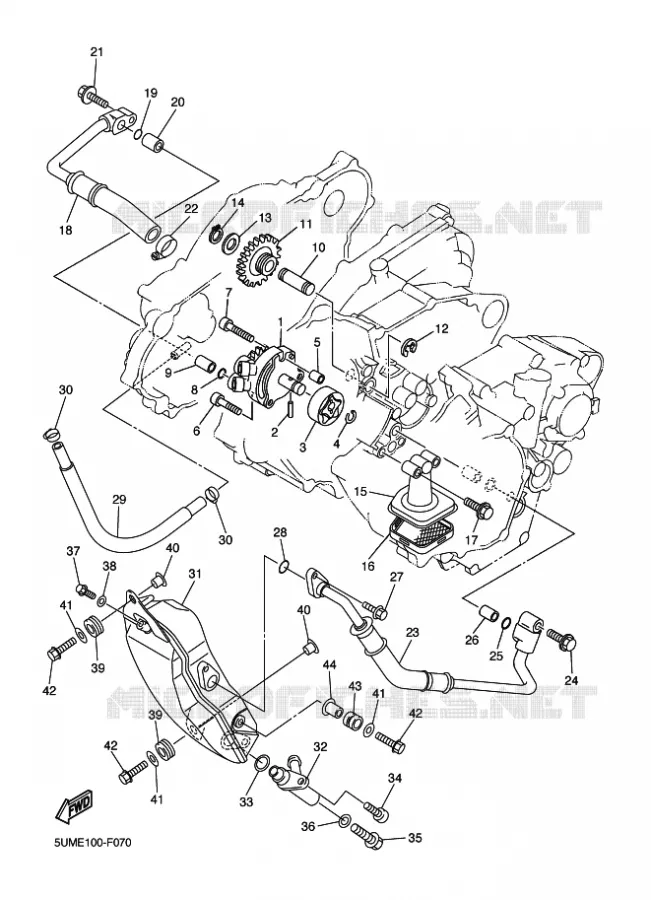 POMPE A HUILE Yamaha MOTO 250 2012 WRF  WR250F