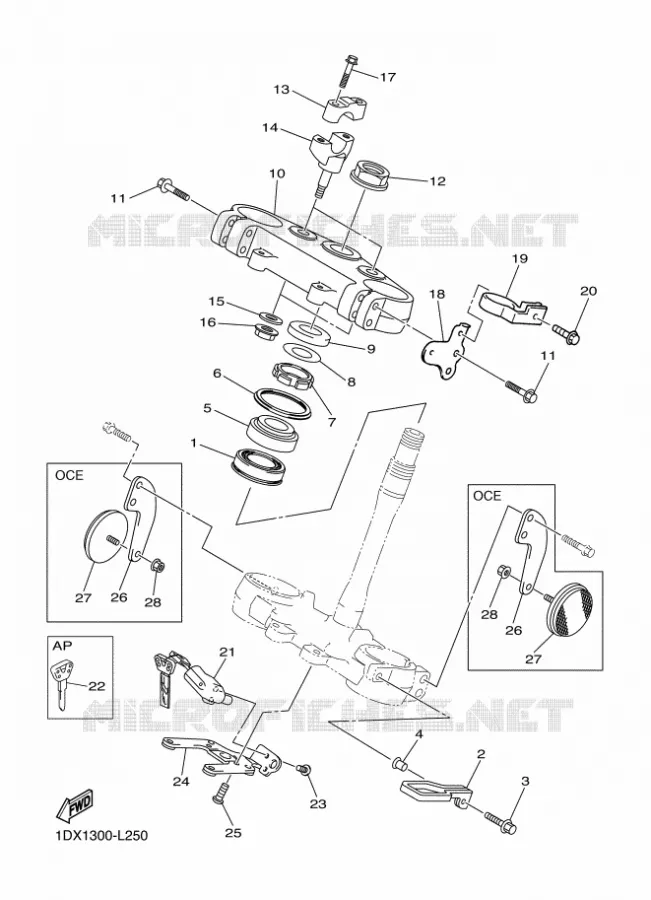 DIRECTION Yamaha MOTO 450 2012 WRF  WR450F