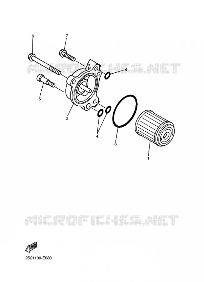FILTRE A HUILE Yamaha MOTO 450 2012 WRF  WR450F