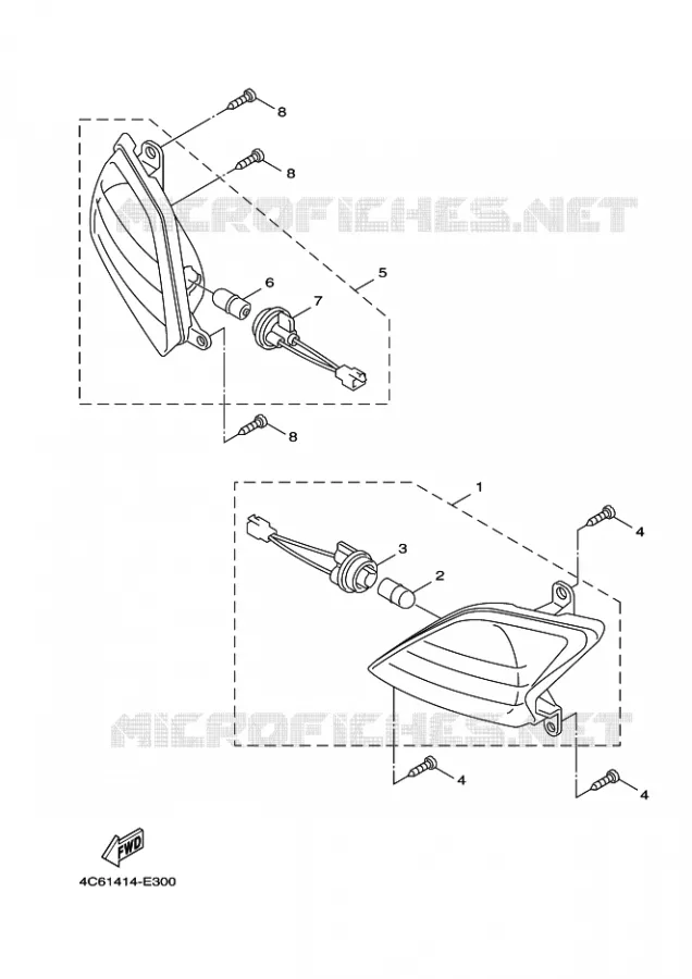 CLIGNOTANT Yamaha SCOOTER 125 2012 CYGNUS  XC125