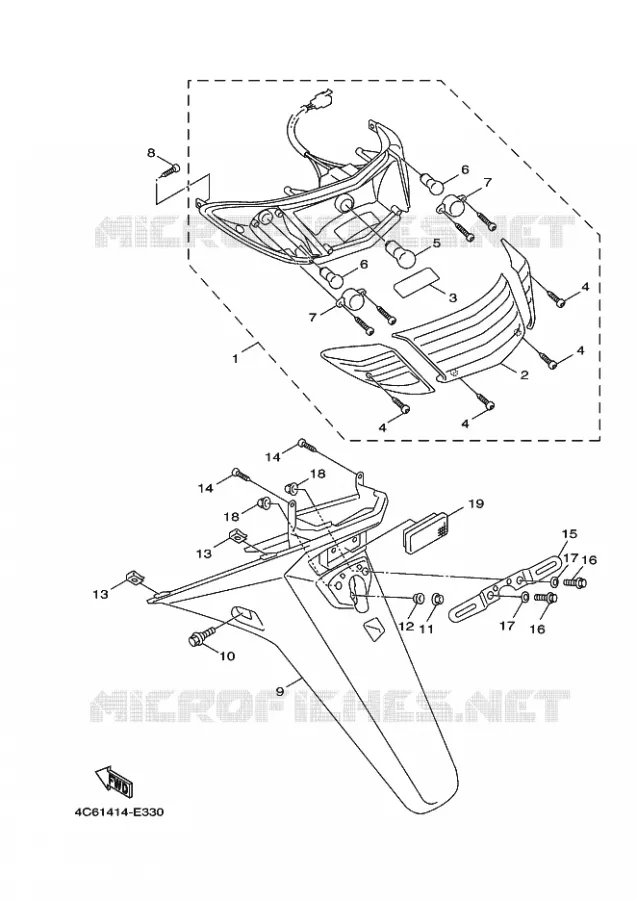 FEU ARRIERE Yamaha SCOOTER 125 2012 CYGNUS  XC125
