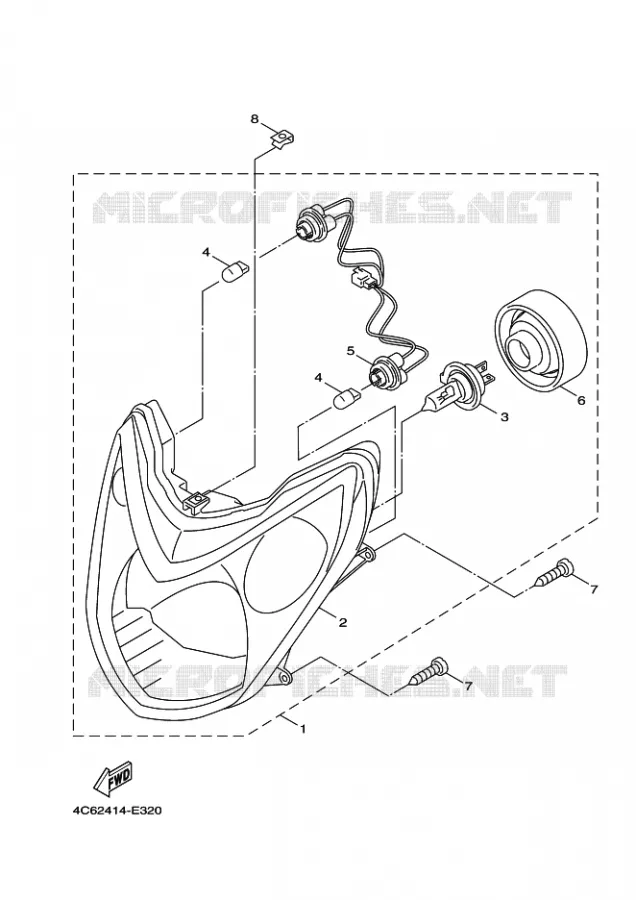 PHARE  Yamaha SCOOTER 125 2012 CYGNUS  XC125