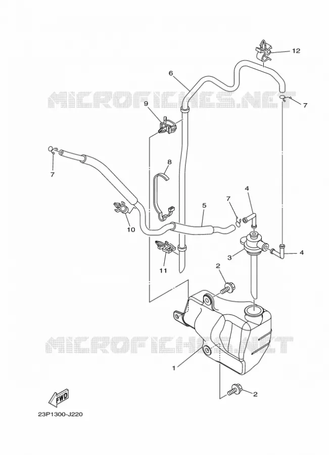 VASE D'EXPANSION Yamaha MOTO 1200 2012 XTZ SUPER TENERE  XT1200Z
