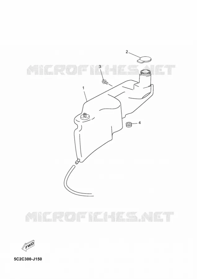RESERVOIR D'HUILE Yamaha SCOOTER 50 2012 NEOS  YN50 NEO'S