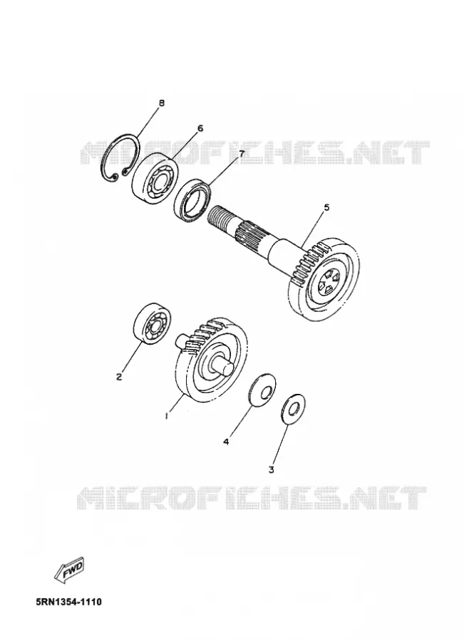 TRANSMISSION Yamaha SCOOTER 50 2012 NEOS  YN50 NEO'S