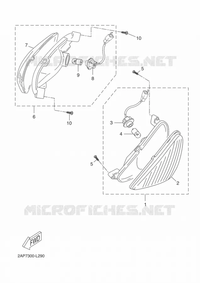 CLIGNOTANT Yamaha SCOOTER 50 2012 MBK OVETTO 4T  YN50F