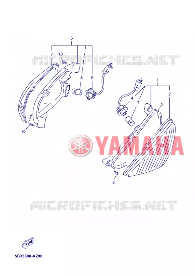 CLIGNOTANT Yamaha SCOOTER 50 2012 MBK OVETTO 4T  YN50F