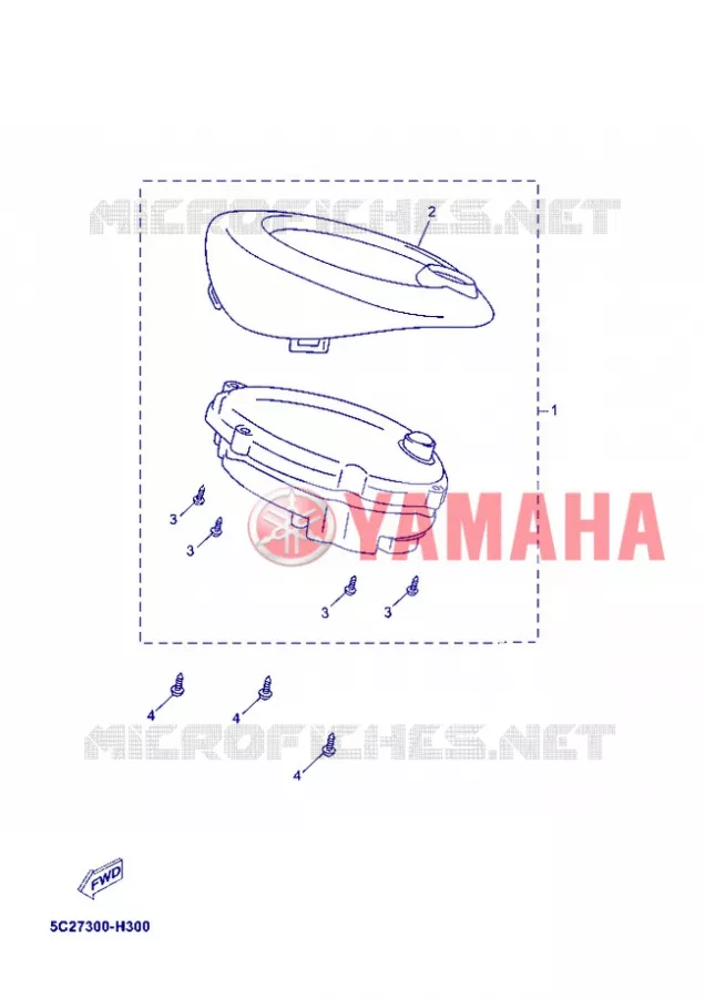 COMPTEUR  Yamaha SCOOTER 50 2012 MBK OVETTO 4T  YN50F