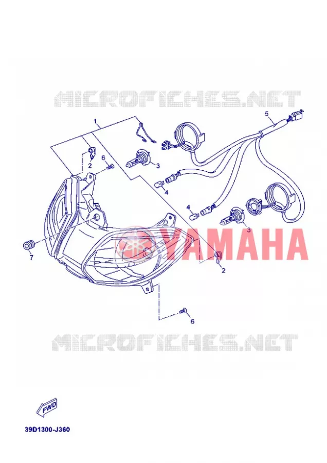 PHARE  Yamaha SCOOTER 125 2012 XMAX  YP125R